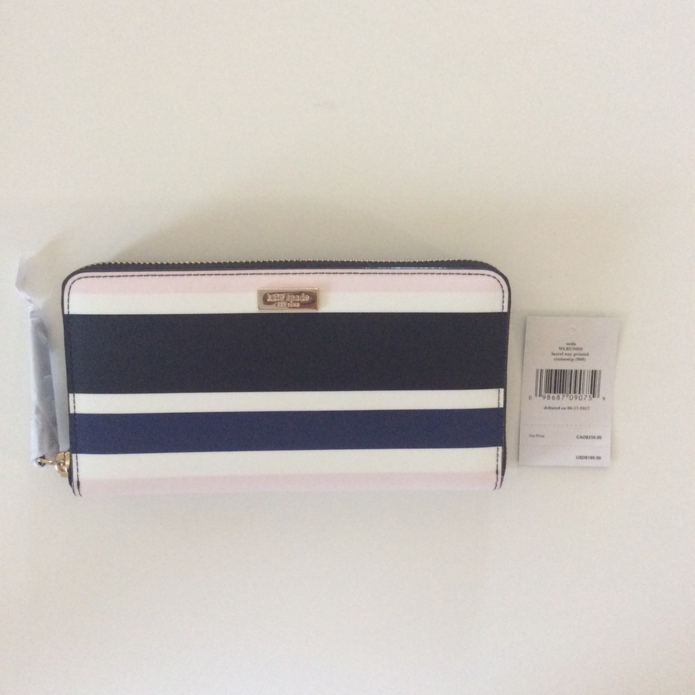 Kate Spade Neda Laurel Way “Cruise Stripe” Wallet